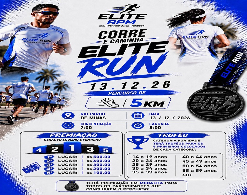 1ª CORRE E CAMINHA ELITE RUN